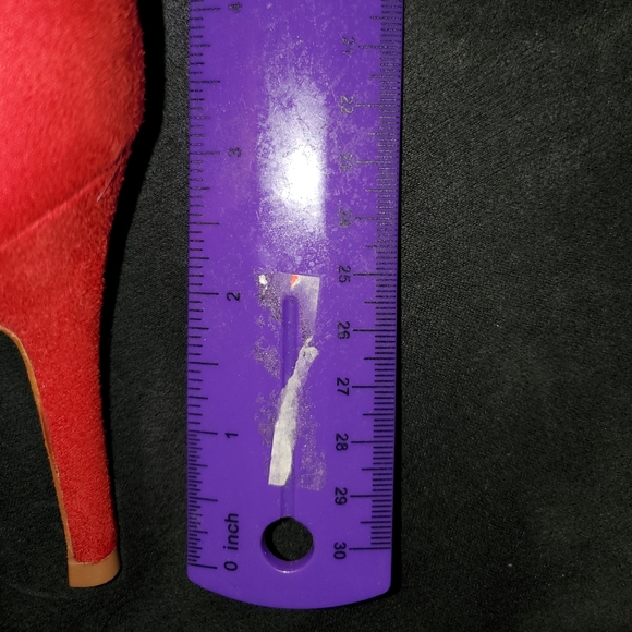 Marc Fisher Heels with Red Sparkle - Picture 5 of 5